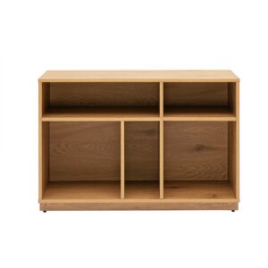 Miliboo Buffet ouvert avec rangements finition bois clair chêne L96 cm SEVILLE - Publicité Miliboo Buffet ouvert avec rangements finition bois clair chêne L96 cm SEVILLE - Publicité