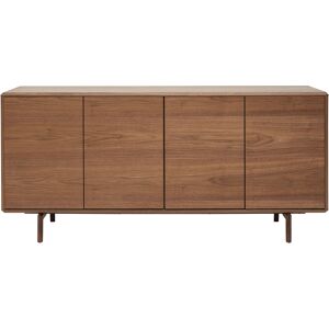 Miliboo Buffet vintage en bois foncé noyer 4 portes L160 cm SUVA - Publicité Miliboo Buffet vintage en bois foncé noyer 4 portes L160 cm SUVA - Publicité