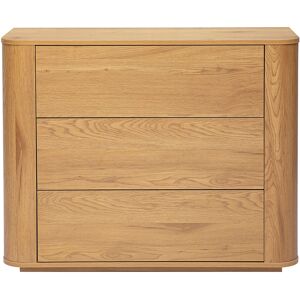 Miliboo Commode finition bois clair chêne 3 tiroirs L100 cm NEGAN - Publicité Miliboo Commode finition bois clair chêne 3 tiroirs L100 cm NEGAN - Publicité