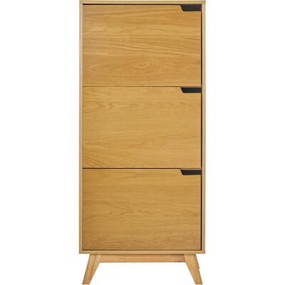 Miliboo Buffet haut scandinave bois clair hévéa L60 cm LEENA - Publicité Miliboo Buffet haut scandinave bois clair hévéa L60 cm LEENA - Publicité