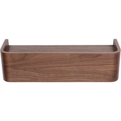 Miliboo Etagère murale bois foncé noyer L48 cm HOPE - Publicité Miliboo Etagère murale bois foncé noyer L48 cm HOPE - Publicité