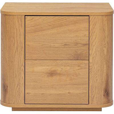 Miliboo Table de chevet avec rangements 2 tiroirs finition bois clair chêne NEGAN - Publicité Miliboo Table de chevet avec rangements 2 tiroirs finition bois clair chêne NEGAN - Publicité