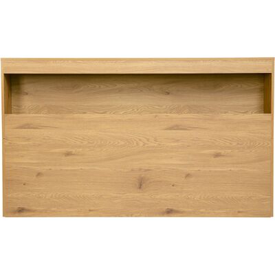 Miliboo Tête de lit avec rangements finition bois chêne L170 cm SELENE - Publicité Miliboo Tête de lit avec rangements finition bois chêne L170 cm SELENE - Publicité
