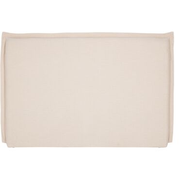 Miliboo Tête de lit en tissu effet lin beige L160 cm PIA - Publicité Miliboo Tête de lit en tissu effet lin beige L160 cm PIA - Publicité