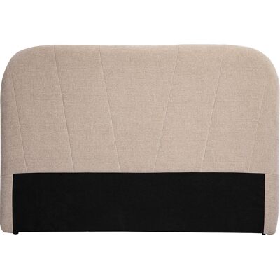 Miliboo Tête de lit en tissu effet velours texturé beige L169 cm ALANIS - Publicité Miliboo Tête de lit en tissu effet velours texturé beige L169 cm ALANIS - Publicité