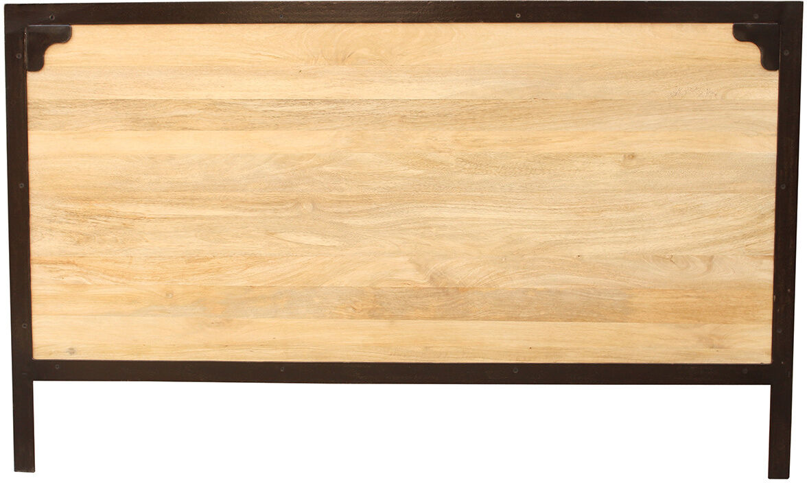 Miliboo Tête de lit métal et manguier massif L165 cm INDUSTRIA Miliboo Tête de lit métal et manguier massif L165 cm INDUSTRIA