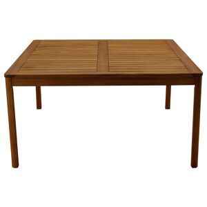 Miliboo Table de jardin carree en bois massif L140 cm AKIS