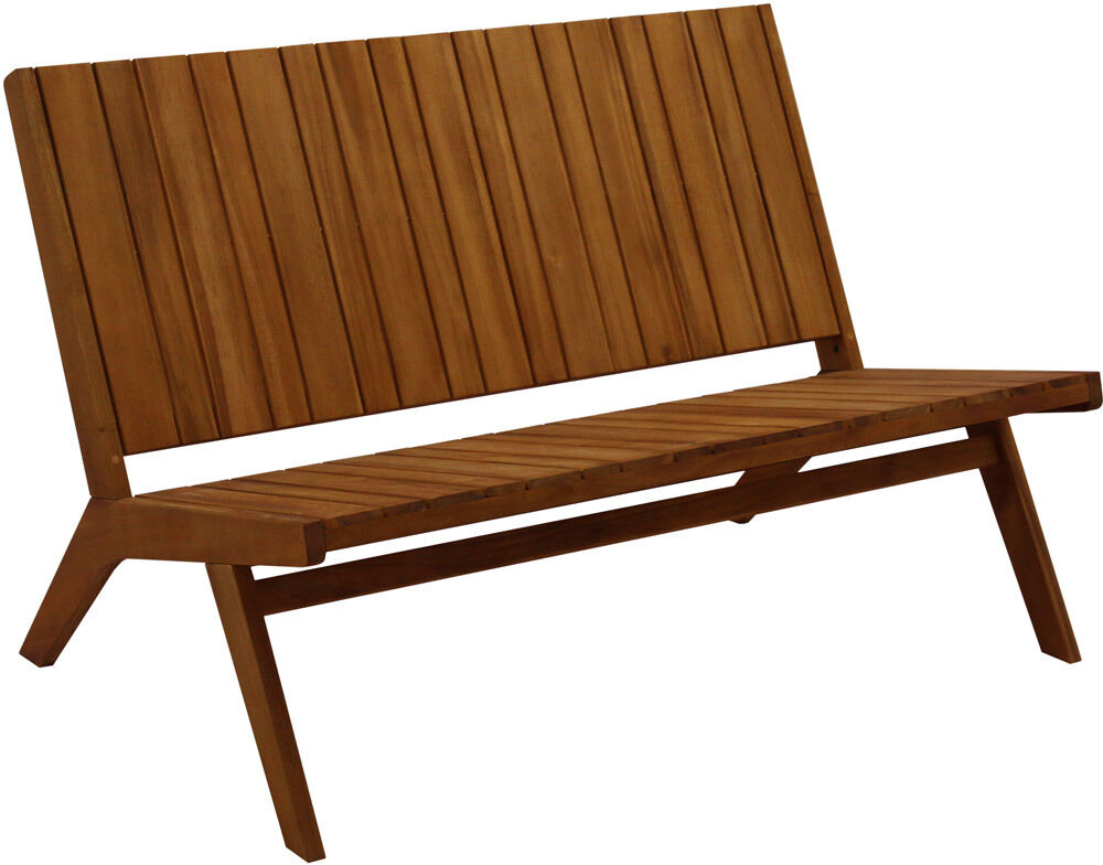 Miliboo Banc de jardin en bois massif 2 places L116 cm TIDAK