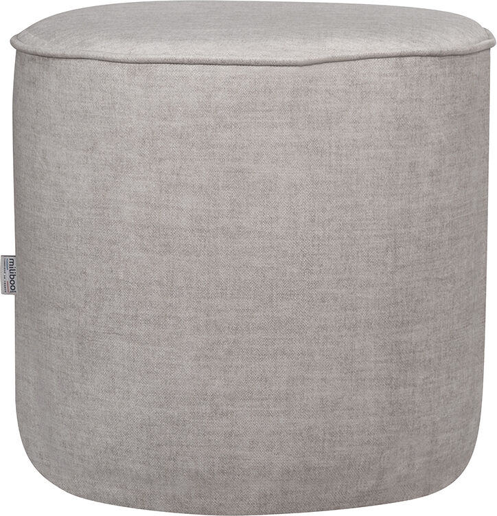 Miliboo Pouf rond en tissu beige D40 cm COQ