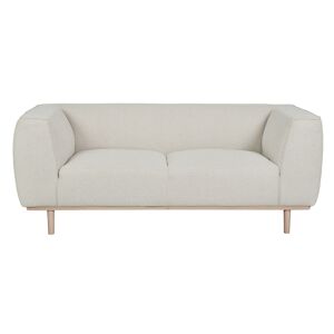 Miliboo Canape scandinave 2 3 places en tissu beige et bois clair MORRIS