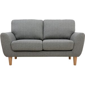 Miliboo Canape scandinave 2 places en tissu gris et bois clair ALICE