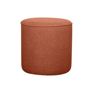 Miliboo Pouf rond en tissu brique D40 cm COQ