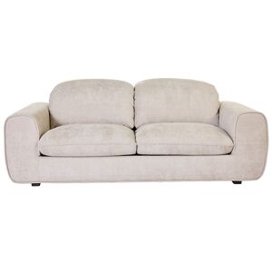 Miliboo Canapé convertible avec têtières ajustables 3 places en tissu velours chenille beige NOAM - Publicité Miliboo Canapé convertible avec têtières ajustables 3 places en tissu velours chenille beige NOAM - Publicité