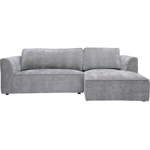 Miliboo Canapé d'angle droit design en tissu effet velours texturé gris 3 places GRAMMY - Publicité Miliboo Canapé d'angle droit design en tissu effet velours texturé gris 3 places GRAMMY - Publicité