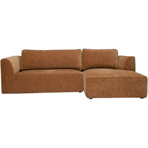 Miliboo Canapé d'angle droit design en tissu effet velours texturé terre brûlée 3 places GRAMMY - Publicité Miliboo Canapé d'angle droit design en tissu effet velours texturé terre brûlée 3 places GRAMMY - Publicité
