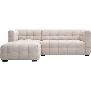 Miliboo Canapé d'angle gauche design 3 places en tissu effet velours texturé beige CORTO - Publicité Miliboo Canapé d'angle gauche design 3 places en tissu effet velours texturé beige CORTO - Publicité