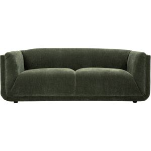 Miliboo Canapé design 3 places en tissu effet velours vert kaki HOSBO - Publicité Miliboo Canapé design 3 places en tissu effet velours vert kaki HOSBO - Publicité