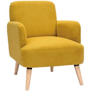 Miliboo Fauteuil scandinave en tissu effet velours jaune moutarde et bois clair ISKO - Publicité Miliboo Fauteuil scandinave en tissu effet velours jaune moutarde et bois clair ISKO - Publicité