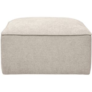 Miliboo Pouf repose pieds en tissu effet velours texturé beige KERRY - Publicité Miliboo Pouf repose pieds en tissu effet velours texturé beige KERRY - Publicité