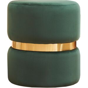 Miliboo Pouf rond en velours vert foncé - Joy - Publicité Miliboo Pouf rond en velours vert foncé - Joy - Publicité