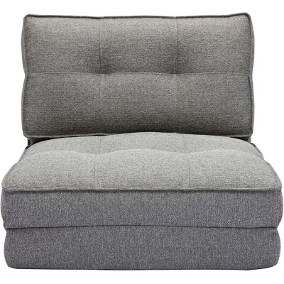 Miliboo Chauffeuse 1 place convertible en tissu gris chiné SALLY - Publicité Miliboo Chauffeuse 1 place convertible en tissu gris chiné SALLY - Publicité