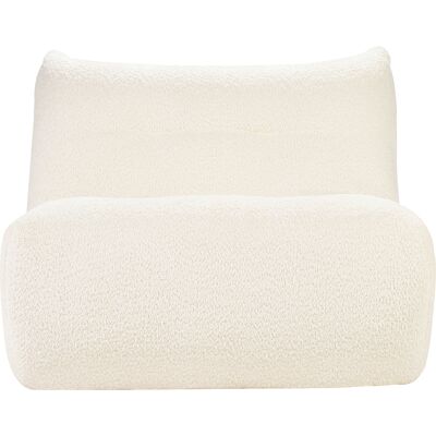 Miliboo Fauteuil lounge en tissu bouclette blanc cassé BUMPY - Publicité Miliboo Fauteuil lounge en tissu bouclette blanc cassé BUMPY - Publicité