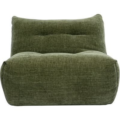 Miliboo Fauteuil lounge en tissu effet velours texturé vert kaki BUMPY - Publicité Miliboo Fauteuil lounge en tissu effet velours texturé vert kaki BUMPY - Publicité