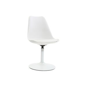 Miliboo Chaise design pivotant blanc mat STEEVY V2