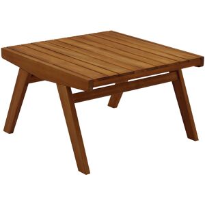 Miliboo Table basse de jardin en bois massif L65 cm TIDAK