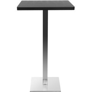 Miliboo Table de bar design carree noire L60 cm JORY