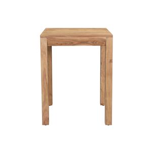 Miliboo Table de bar haute extensible carree en bois massif L80-135 cm BALTO