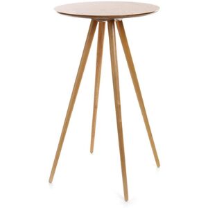 Miliboo Table de bar ronde scandinave bois L60 cm NORDECO