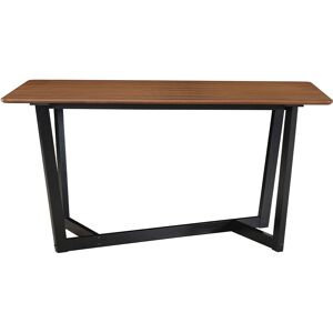 Miliboo Table design rectangulaire noyer et bois teinte noir L150 cm KOUK