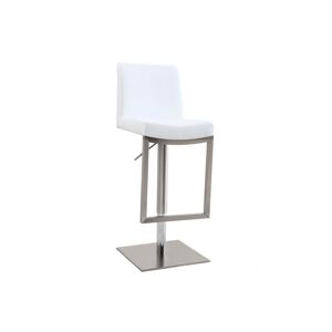 Miliboo Tabouret de bar design blanc KYLE