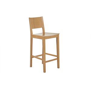 Miliboo Tabouret de bar scandinave bois chene H65 cm MELVIL