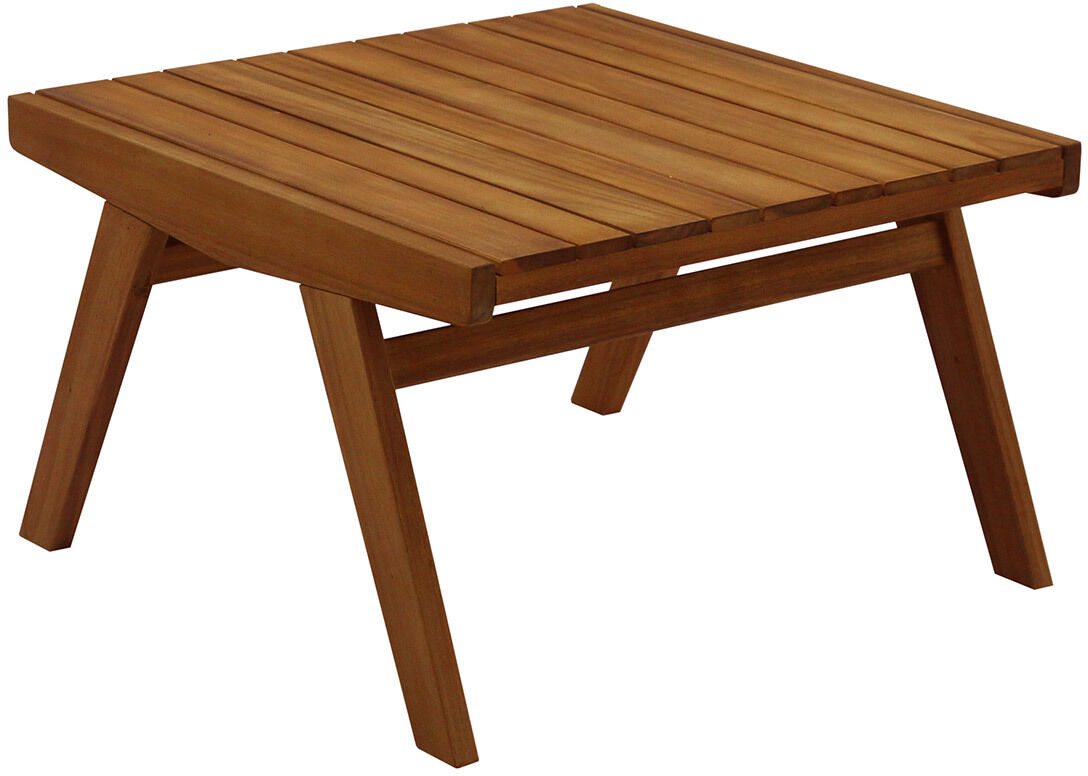 Miliboo Table basse de jardin en bois massif L65 cm TIDAK