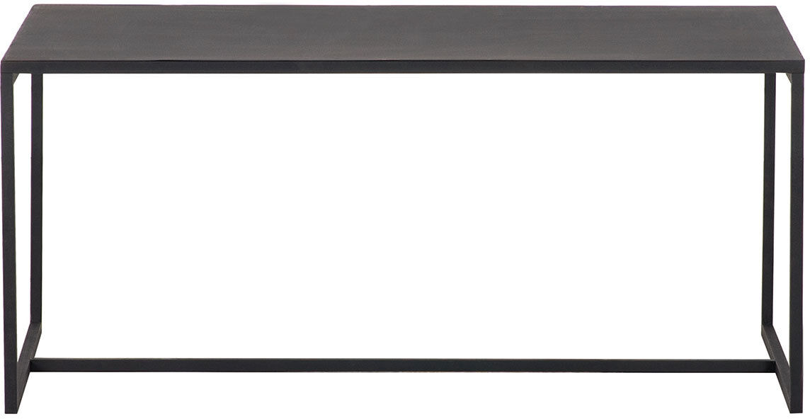 Miliboo Table basse rectangulaire design métal noir L100 cm KARL