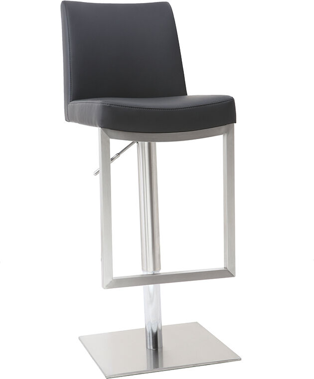 Miliboo Tabouret de bar design noir KYLE