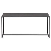 Miliboo Table basse rectangulaire design métal noir L100 cm KARL