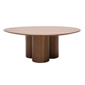 Miliboo Table basse design bois fonce noyer L100 cm HOLLEN