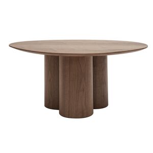 Miliboo Table basse design bois fonce noyer L78 cm HOLLEN