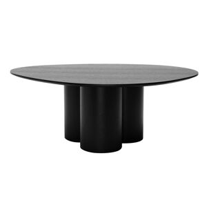 Miliboo Table basse design bois noir L100 cm HOLLEN