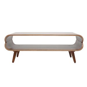 Miliboo Table basse rectangulaire vintage bois fonce noyer L118 cm TAKLA