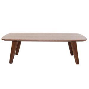 Miliboo Table basse rectangulaire vintage bois fonce noyer L120cm FIFTIES