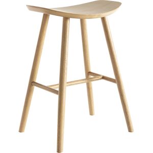 Miliboo Tabouret de bar design bois clair H65 cm DEMORY