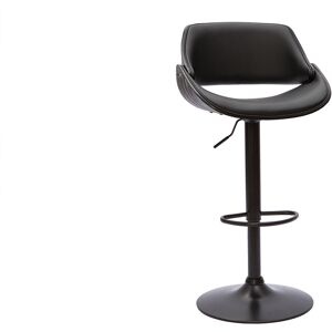 Miliboo Tabouret de bar design noir reglable pivotant 360° CLASH