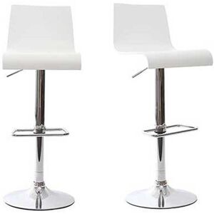 Miliboo Tabourets de bar design blancs (lot de 2) NEWSURF