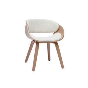 Chaise design blanche Bouclé MILIBOO - Style vintage scandinave - Publicité Chaise design blanche Bouclé MILIBOO - Style vintage scandinave - Publicité
