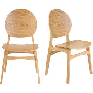 Miliboo Chaises scandinaves en bois clair (lot de 2) ELTON - Publicité Miliboo Chaises scandinaves en bois clair (lot de 2) ELTON - Publicité