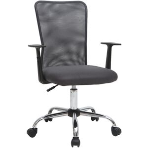 Miliboo Fauteuil de bureau à roulettes design en mesh gris et acier chromé PLUZ - Publicité Miliboo Fauteuil de bureau à roulettes design en mesh gris et acier chromé PLUZ - Publicité